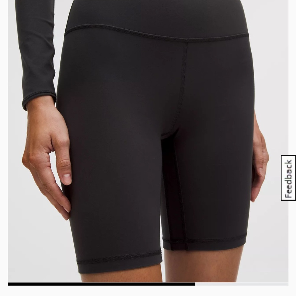 lululemon black align short  8 inch size 6